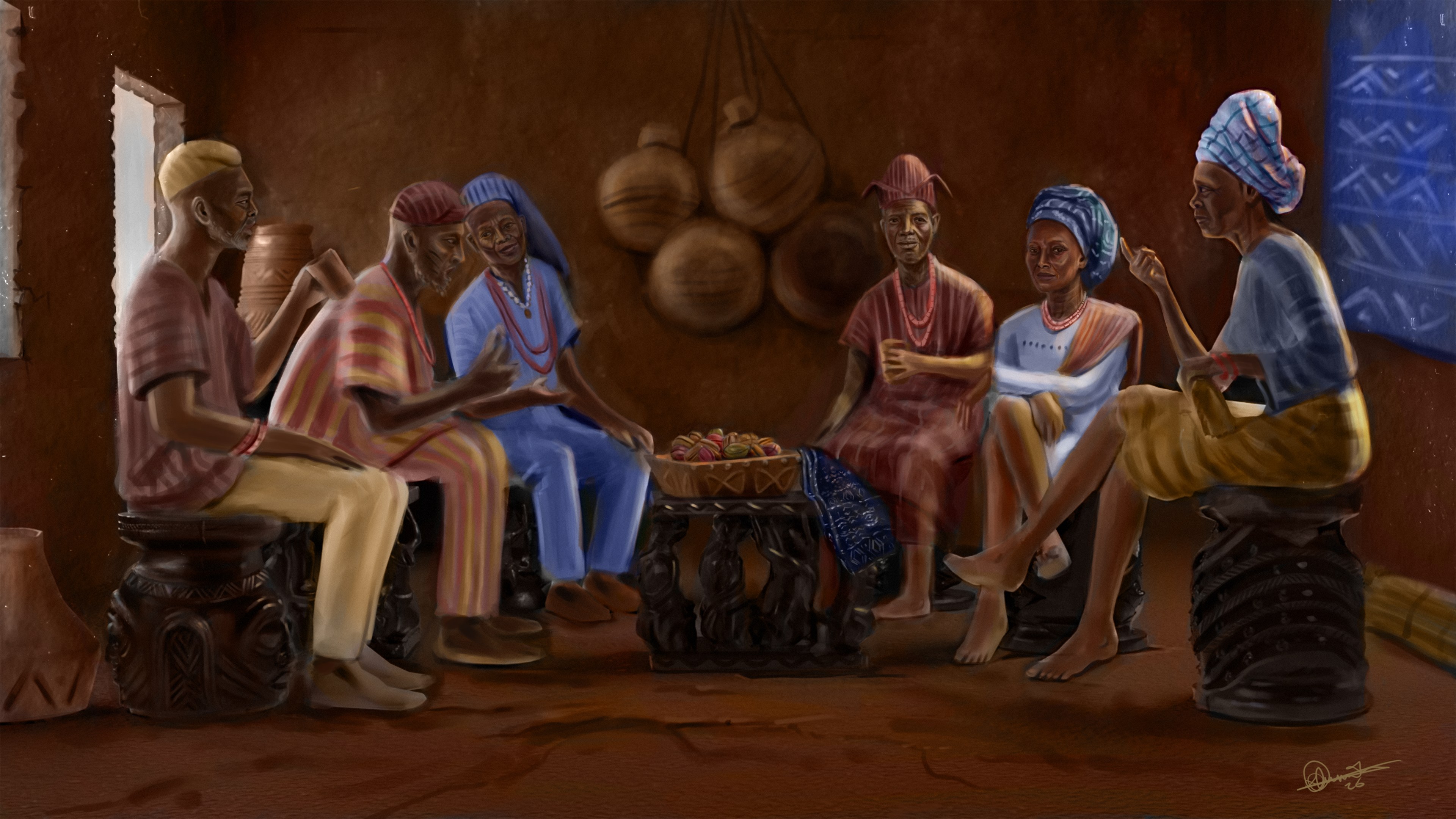 Chapter 1 painting entry for The Chiefs&rsquo; Meeting